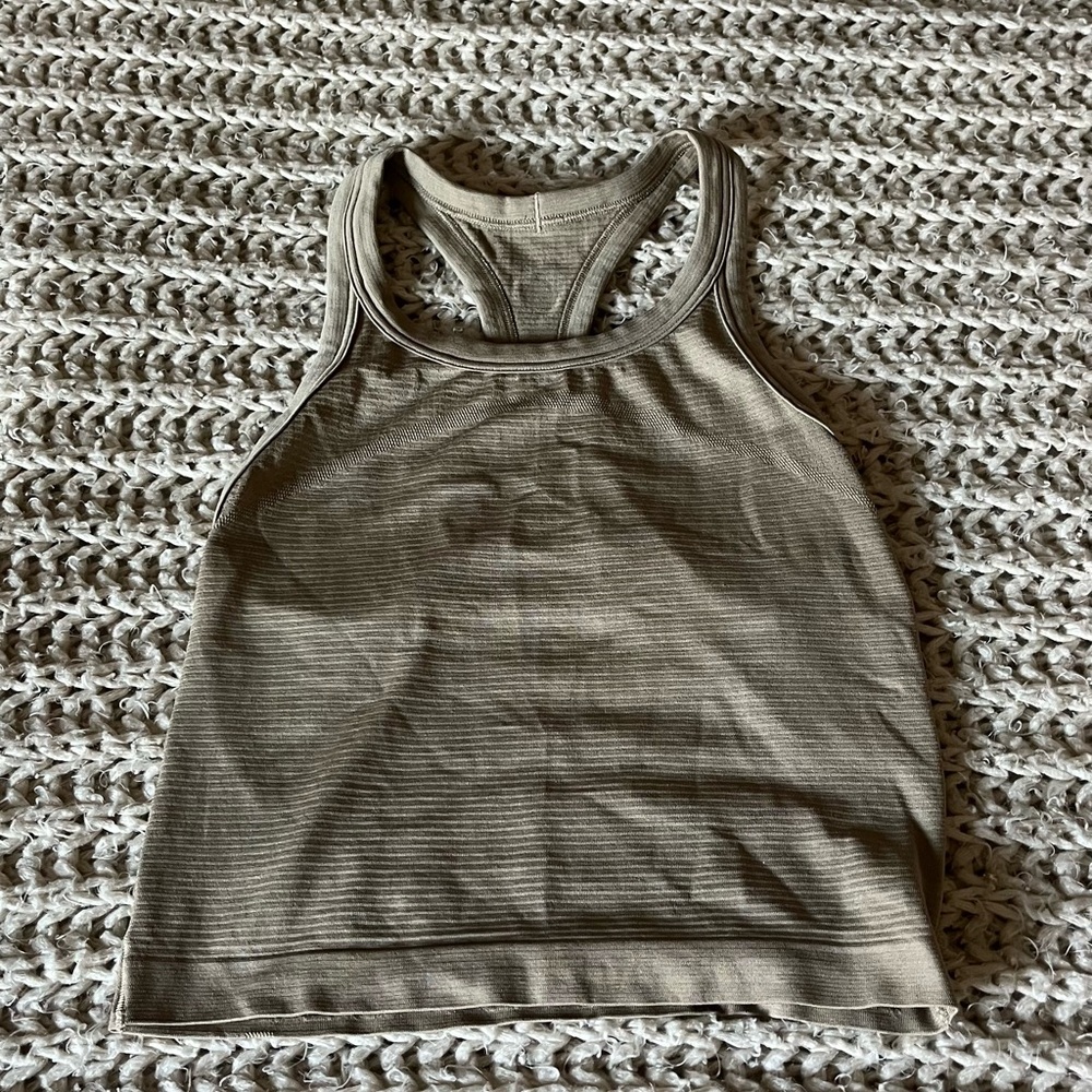 Women's Tan Racerback Tank Top